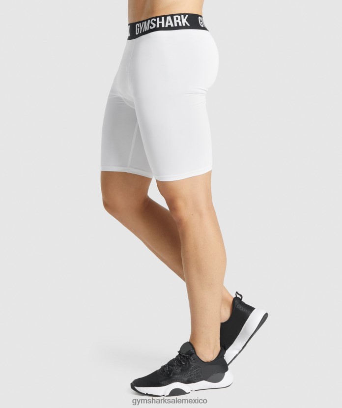 Gymshark pantalones cortos de capa base Element blanco hombres 04BZTL567 - Gymshark Mexico