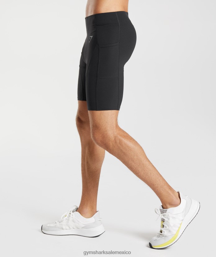 Gymshark pantalones cortos de capa base de control negro hombres 04BZTL561 - Gymshark Mujer