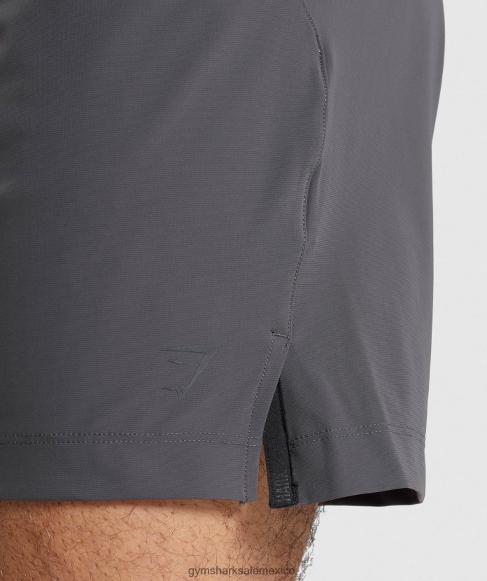 Gymshark pantalones cortos de estudio gris ónix hombres 04BZTL559 - Gymshark México