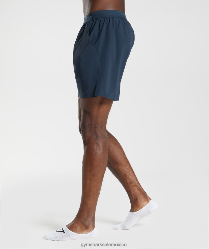 Gymshark pantalones cortos de estudio marina de guerra hombres 04BZTL555 - Gymshark Hombre