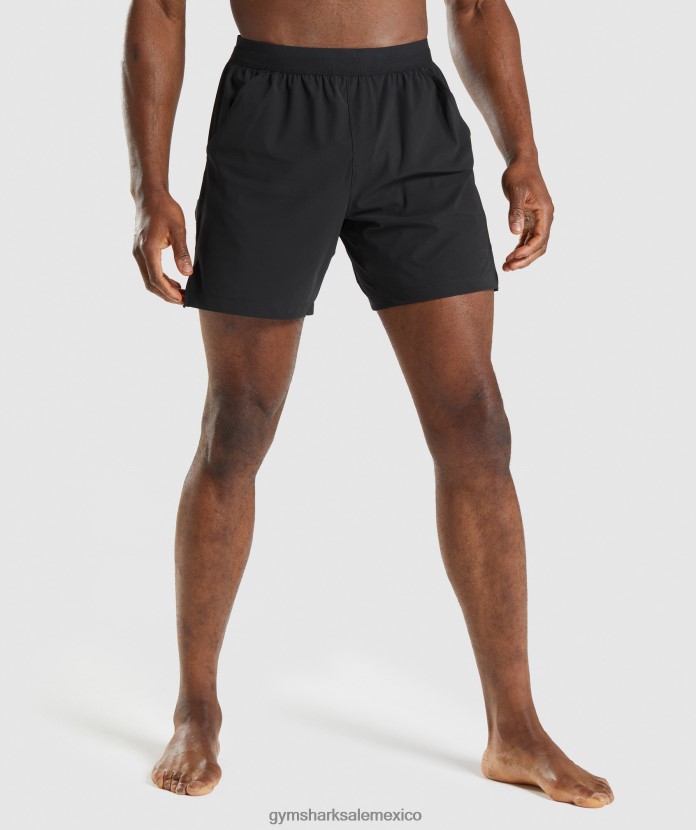 Gymshark pantalones cortos de estudio negro hombres 04BZTL554 - Gymshark México