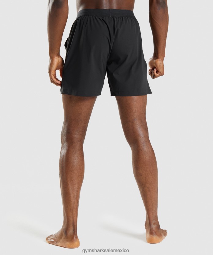 Gymshark pantalones cortos de estudio negro hombres 04BZTL554 - Gymshark México