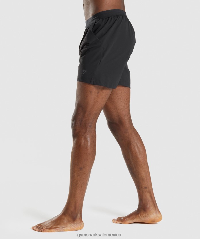 Gymshark pantalones cortos de estudio negro hombres 04BZTL554 - Gymshark México