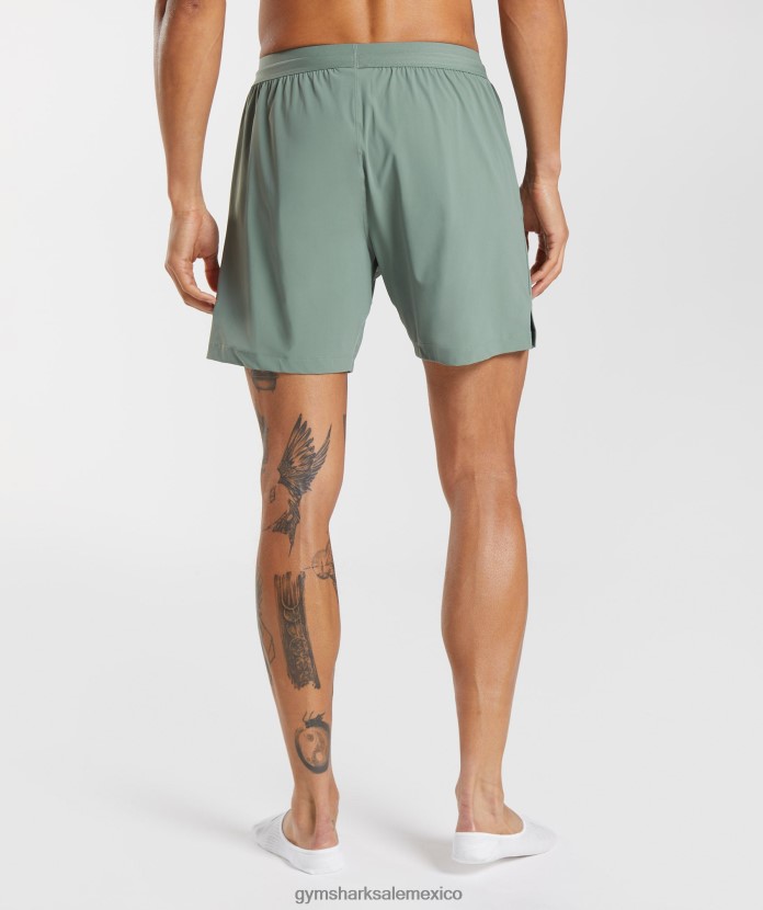 Gymshark pantalones cortos de estudio sauce verde hombres 04BZTL566 - Gymshark Mujer