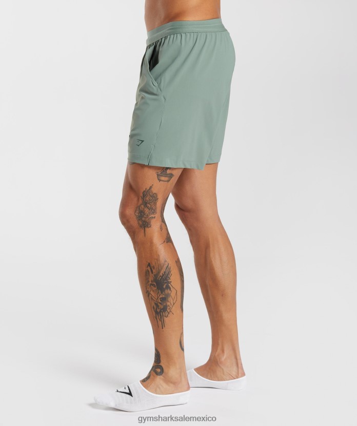 Gymshark pantalones cortos de estudio sauce verde hombres 04BZTL566 - Gymshark Mujer