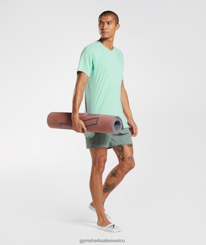 Gymshark pantalones cortos de estudio sauce verde hombres 04BZTL566 - Gymshark Mujer