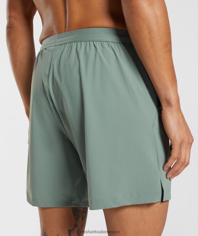 Gymshark pantalones cortos de estudio sauce verde hombres 04BZTL566 - Gymshark Mujer