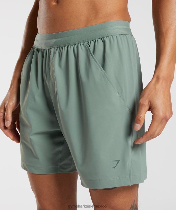Gymshark pantalones cortos de estudio sauce verde hombres 04BZTL566 - Gymshark Mujer