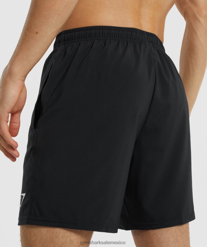 Gymshark pantalones cortos de llegada negro hombres 04BZTL510 - Gymshark Hombre