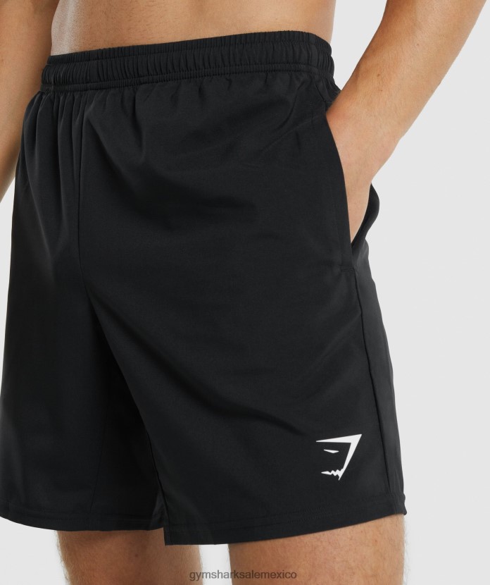 Gymshark pantalones cortos de llegada negro hombres 04BZTL510 - Gymshark Hombre