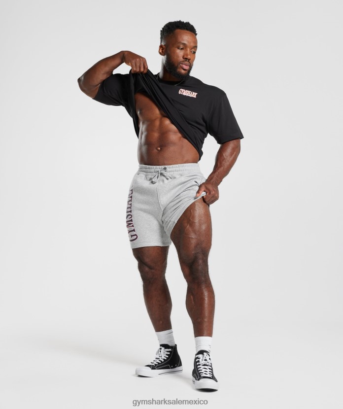 Gymshark pantalones cortos de microondas Marga gris claro hombres 04BZTL535 - Gymshark Hombre