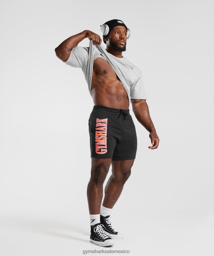 Gymshark pantalones cortos de microondas negro hombres 04BZTL536 - Gymshark Mujer