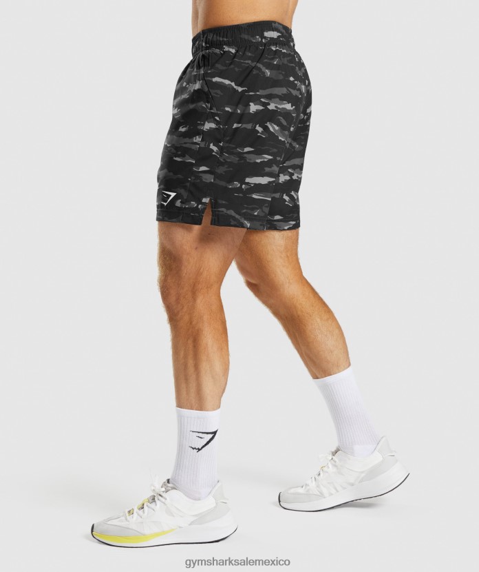 Gymshark pantalones cortos deportivos gris ónix hombres 04BZTL528 - Gymshark Sale