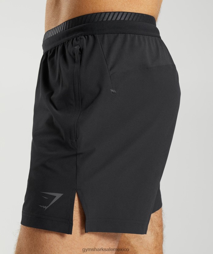 Gymshark pantalones cortos híbridos apex 5 negro hombres 04BZTL548 - Gymshark Sale