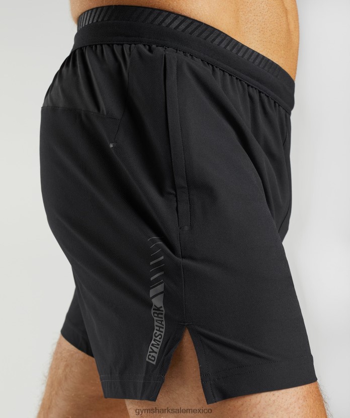 Gymshark pantalones cortos híbridos apex 5 negro hombres 04BZTL548 - Gymshark Sale