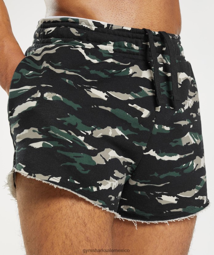 Gymshark pantalones cortos heredados verde obsidiana hombres 04BZTL557 - Gymshark Mexico