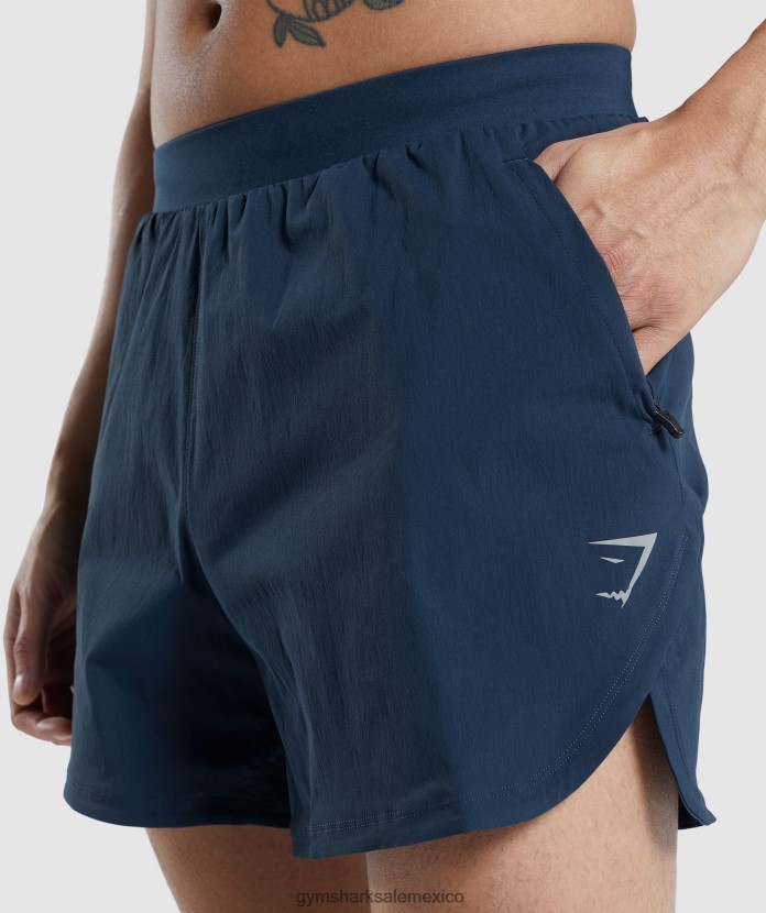 Gymshark velocidad evoluciona 5 pantalones cortos marina de guerra hombres 04BZTL515 - Gymshark Hombre