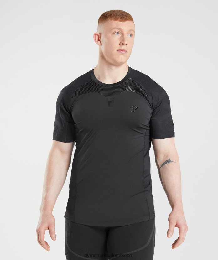 Gymshark 315 camiseta negro hombres 04BZTL722 - Gymshark Mexico