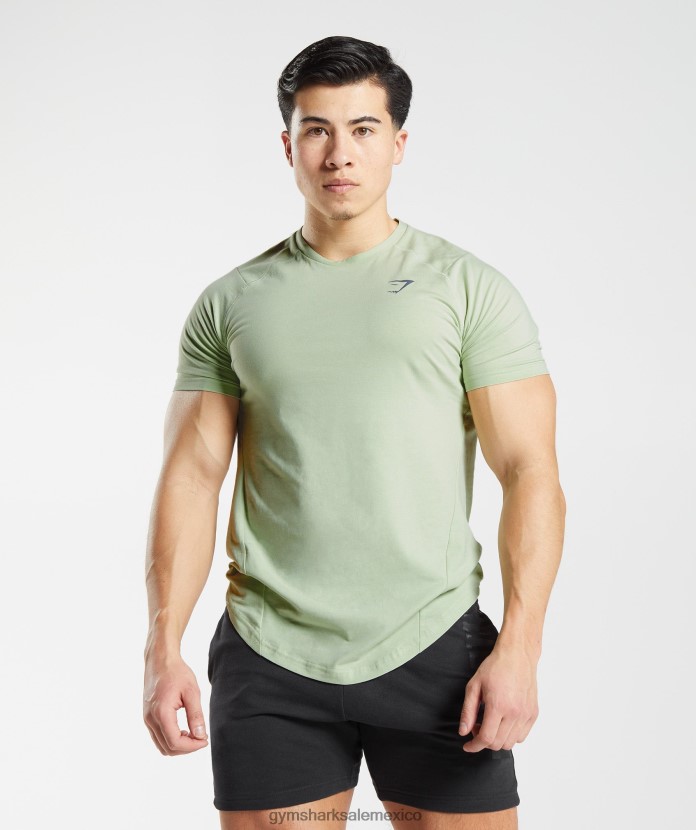 Gymshark camiseta atrevida flora verde hombres 04BZTL729 - Gymshark México