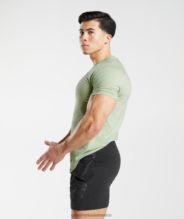 Gymshark camiseta atrevida flora verde hombres 04BZTL729 - Gymshark México