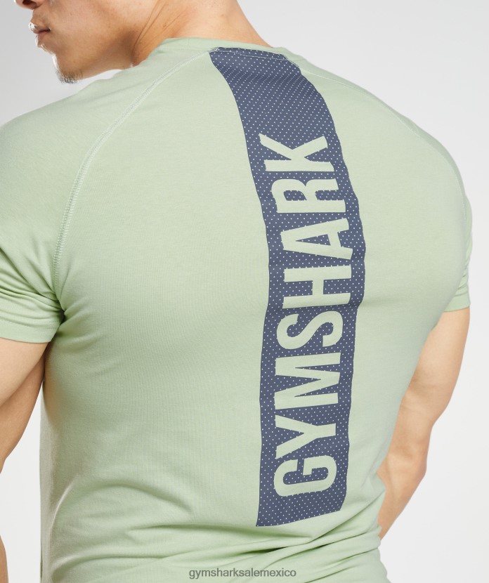 Gymshark camiseta atrevida flora verde hombres 04BZTL729 - Gymshark México