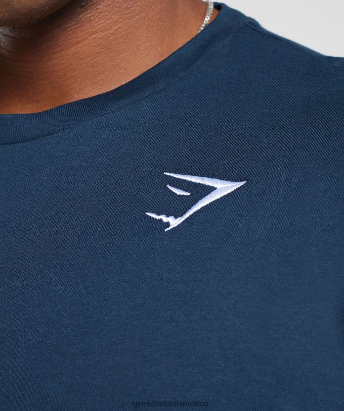 Gymshark camiseta con escudo marina de guerra hombres 04BZTL586 - Gymshark Mujer