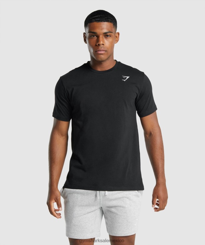 Gymshark camiseta con escudo negro hombres 04BZTL574 - Gymshark México