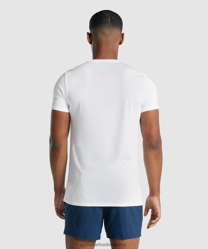 Gymshark camiseta con gráfico de llegada blanco hombres 04BZTL666 - Gymshark Mujer