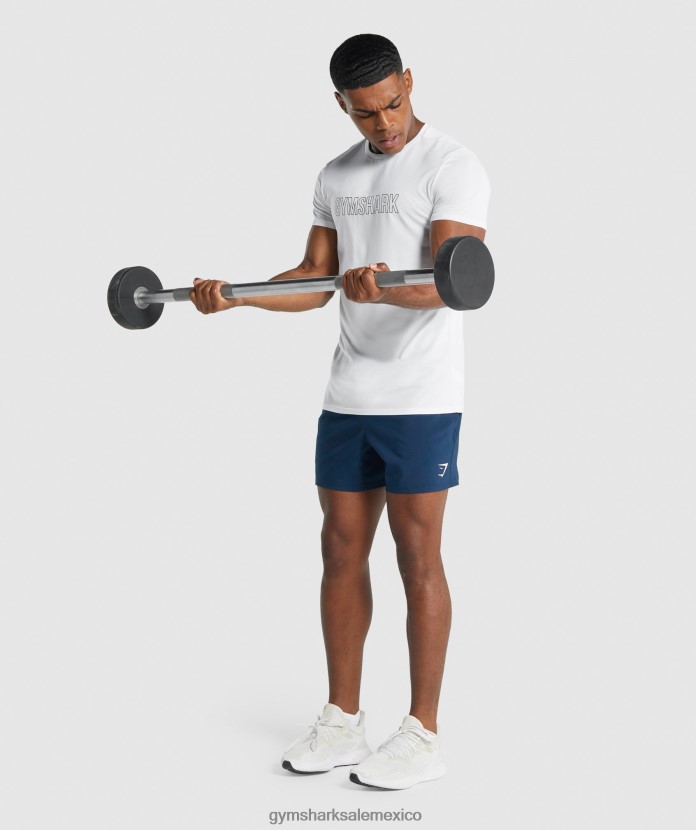 Gymshark camiseta con gráfico de llegada blanco hombres 04BZTL666 - Gymshark Mujer