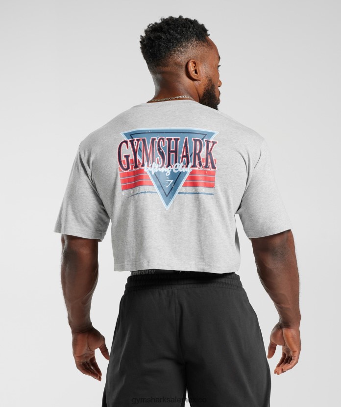 Gymshark camiseta corta con microondas Marga gris claro hombres 04BZTL588 - Gymshark Sale