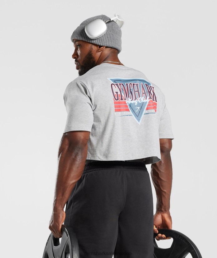 Gymshark camiseta corta con microondas Marga gris claro hombres 04BZTL588 - Gymshark Sale