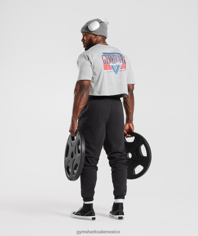 Gymshark camiseta corta con microondas Marga gris claro hombres 04BZTL588 - Gymshark Sale