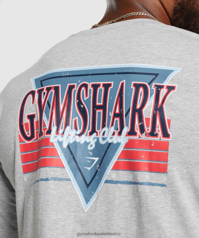 Gymshark camiseta corta con microondas Marga gris claro hombres 04BZTL588 - Gymshark Sale