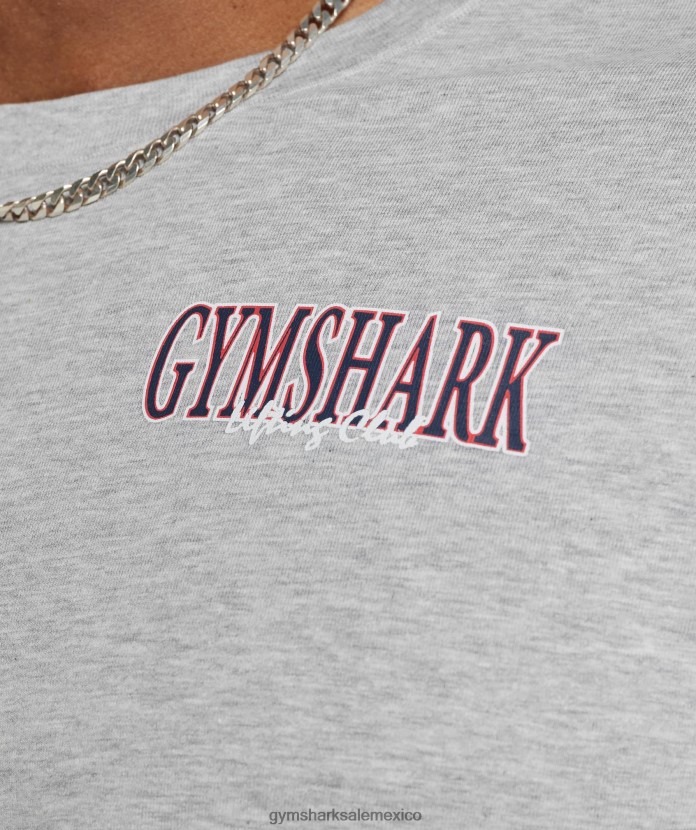 Gymshark camiseta corta con microondas Marga gris claro hombres 04BZTL588 - Gymshark Sale