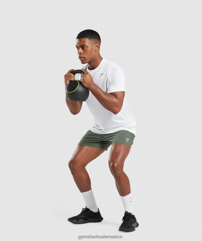 Gymshark camiseta de corte regular de llegada blanco hombres 04BZTL607 - Gymshark Mexico