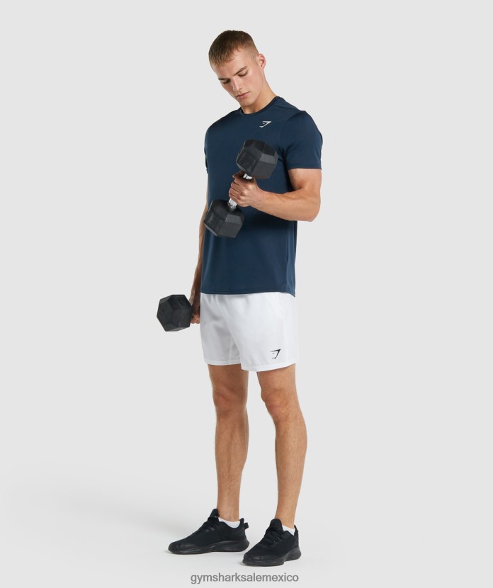 Gymshark camiseta de corte regular de llegada marina de guerra hombres 04BZTL644 - Gymshark México