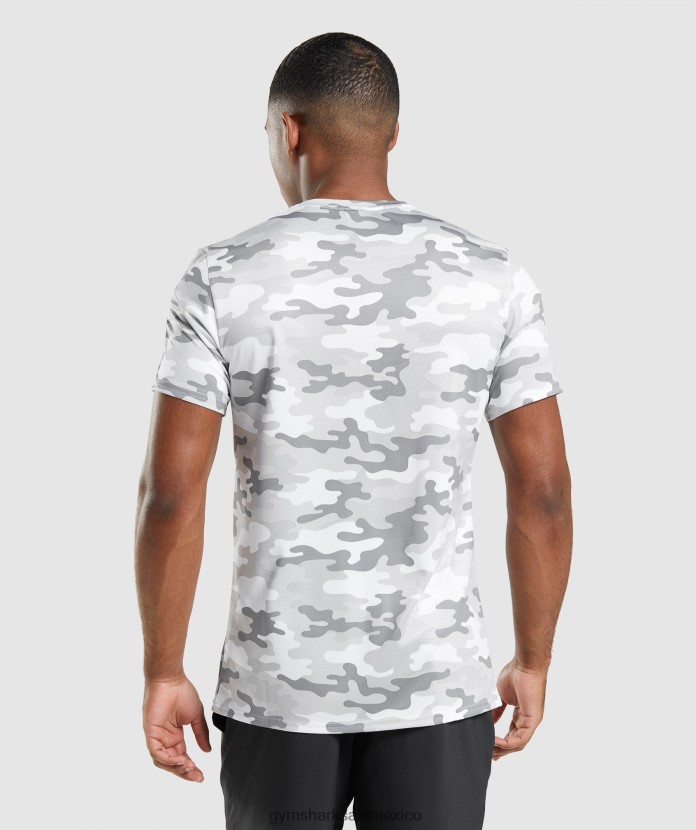 Gymshark camiseta de llegada camuflaje gris claro hombres 04BZTL691 - Gymshark Mujer