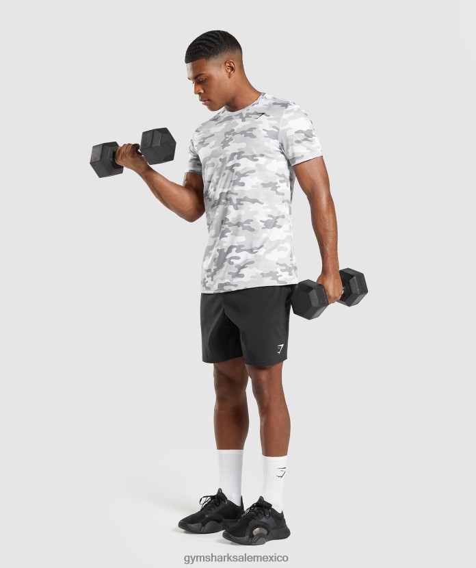 Gymshark camiseta de llegada camuflaje gris claro hombres 04BZTL691 - Gymshark Mujer