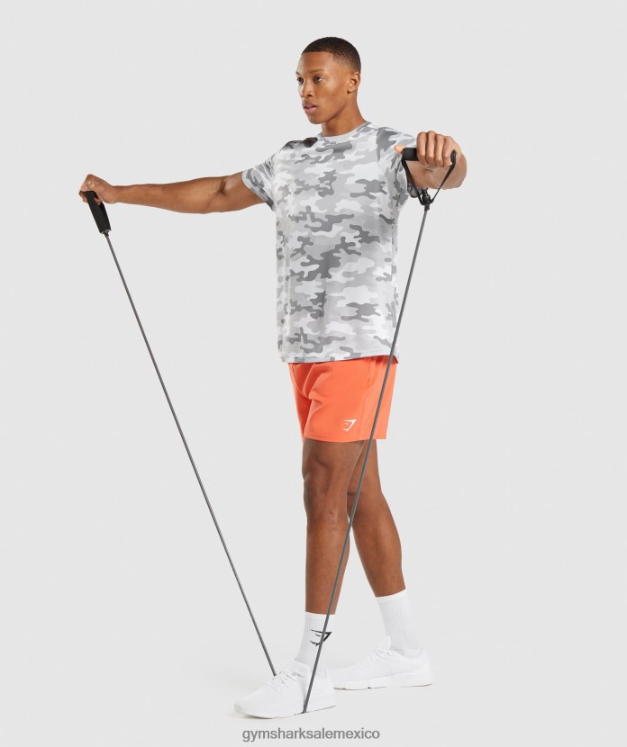 Gymshark camiseta de llegada estampado gris claro hombres 04BZTL724 - Gymshark México