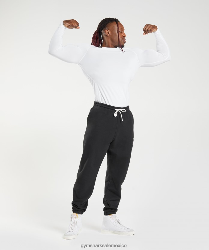 Gymshark camiseta de manga larga con capa base element blanco hombres 04BZTL631 - Gymshark Mujer