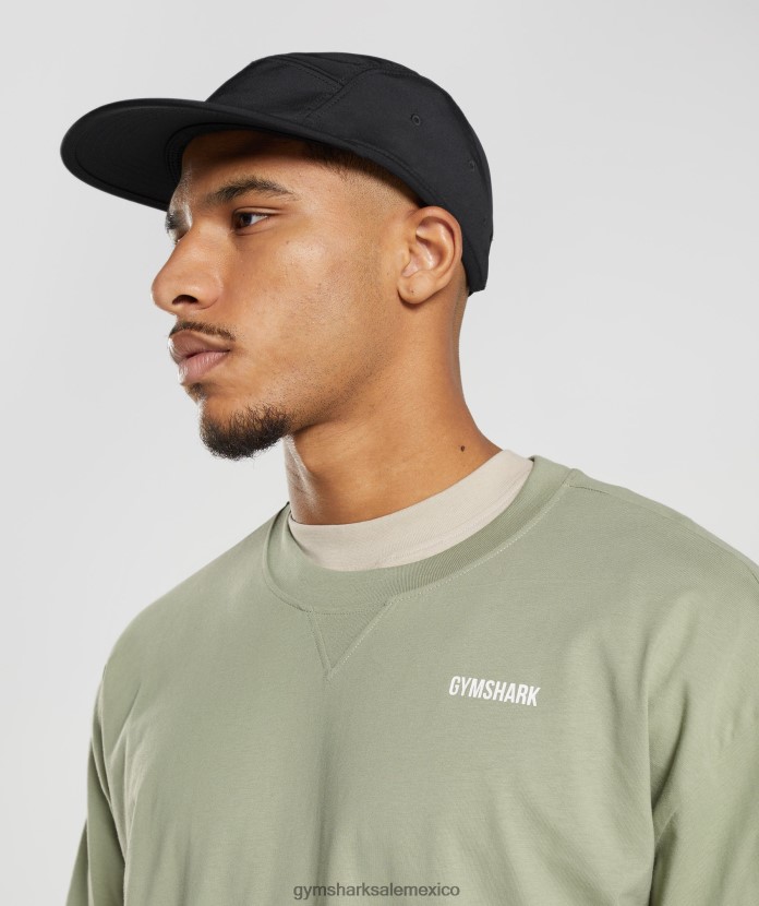 Gymshark camiseta de manga larga con sudadera para el día de descanso verde salvia hombres 04BZTL760 - Gymshark Hombre