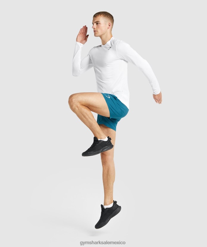 Gymshark camiseta de manga larga llegada blanco hombres 04BZTL649 - Gymshark México