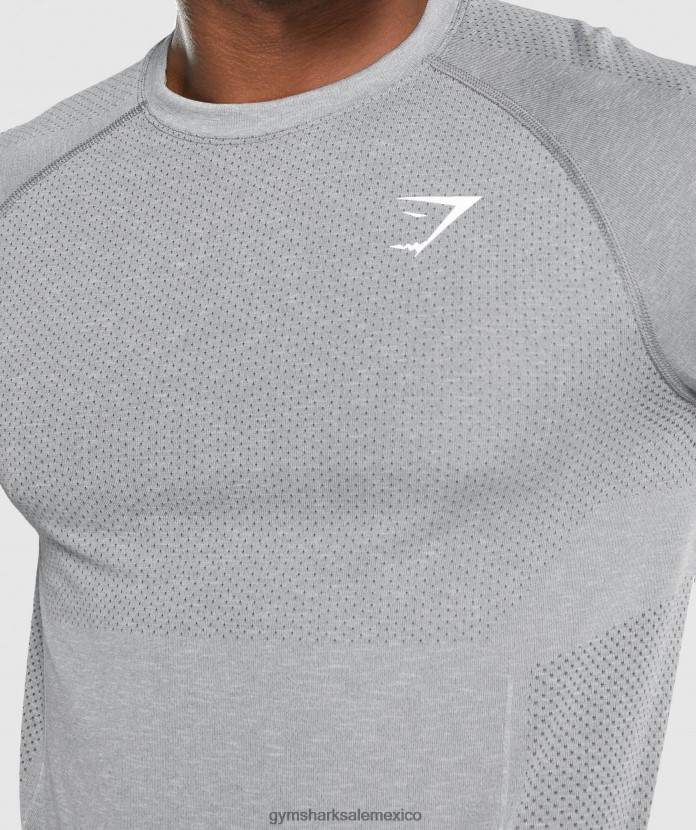 Gymshark camiseta de manga larga sin costuras vital light marga de carbón hombres 04BZTL712 - Gymshark Mexico