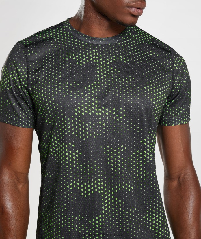 Gymshark camiseta deportiva estampado lima fluo hombres 04BZTL705 - Gymshark Hombre