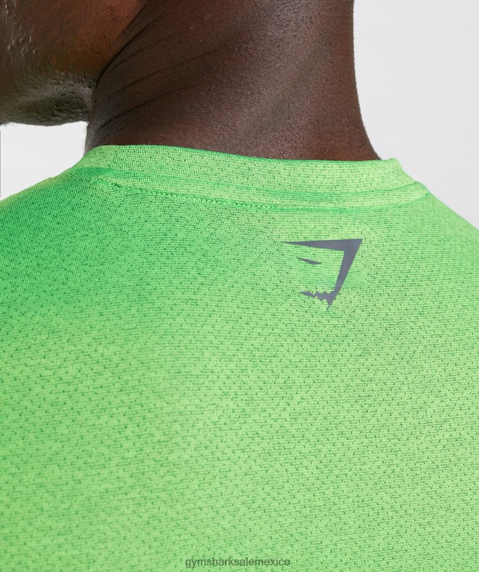 Gymshark camiseta deportiva lima fluo/marga negra hombres 04BZTL704 - Gymshark México