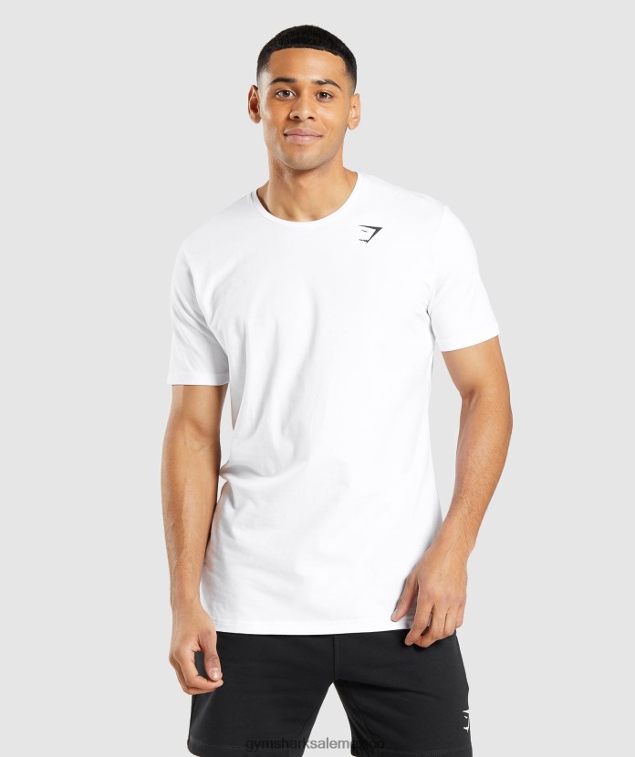 Gymshark camiseta esencial blanco hombres 04BZTL642 - Gymshark Mexico