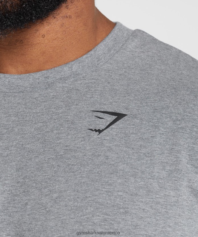 Gymshark camiseta extragrande básica marga de carbón hombres 04BZTL603 - Gymshark Sale