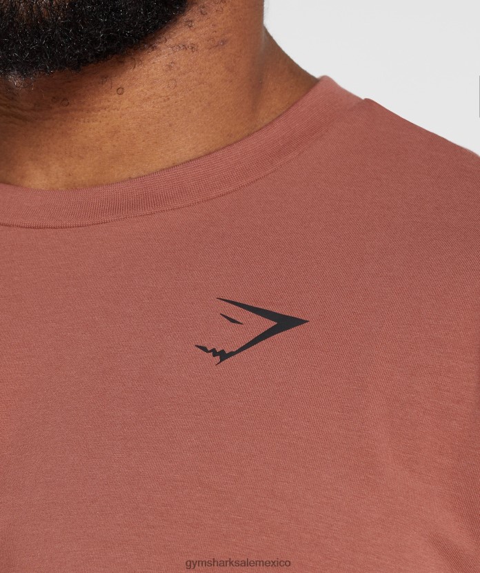 Gymshark camiseta extragrande básica rosa marrón hombres 04BZTL761 - Gymshark Mujer
