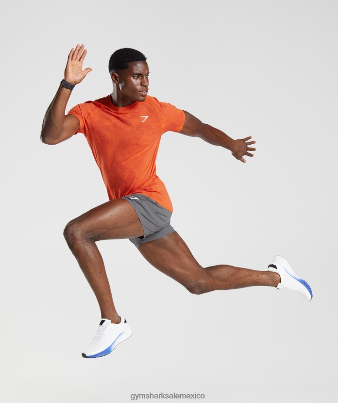 Gymshark camiseta geo sin costuras pimiento rojo/salsa roja hombres 04BZTL616 - Gymshark Mujer