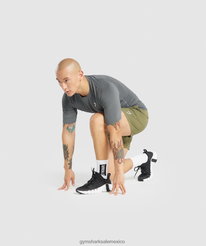 Gymshark camiseta interior element carbón hombres 04BZTL744 - Gymshark México